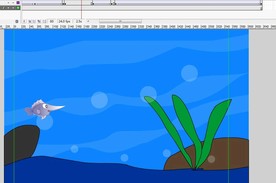 剑鱼在水底快速前进6秒动画