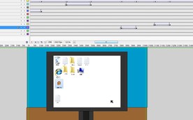 鼠标控制桌面图标动画12秒