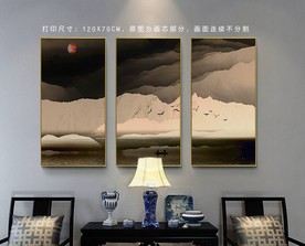 山水挂画 茶室山水画