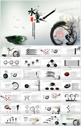 中国风述职报告PPT