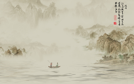 山水画 山水壁画 大型山水画