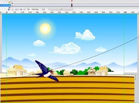 燕子田边飞翔6秒动画