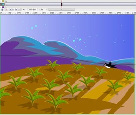 燕子飞过画面拍翅膀6秒