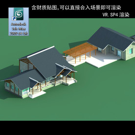 中式建筑 中式多层 中式别墅