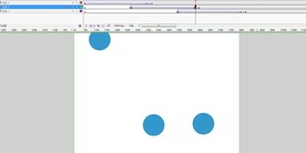 蓝色圆从上面掉下来动画5秒