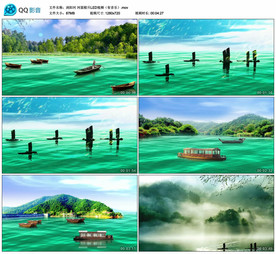 浏阳河 舞台大屏幕背景视频成品