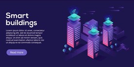 矢量智能建筑插画设计