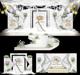 大理石婚礼小清新婚礼