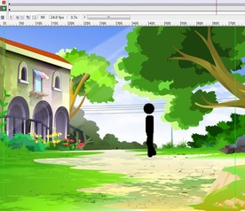 火柴人在院子里面经过10秒