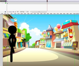 美食街走来的火柴人6秒