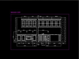 现代时尚家居橱柜立面CAD图