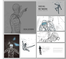 人工智能人物矢量