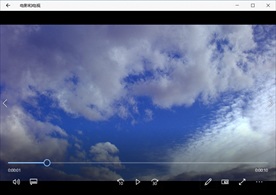 蓝天白云飞翔天空风景视频