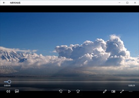 蓝天白云飞翔天空风景视频