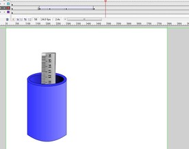 尺子和笔筒的动画5秒