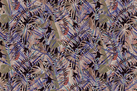 热带叶子 手绘热带花鸟