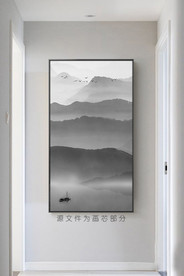 竖幅山水画 大型山水画