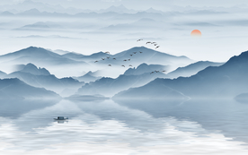 意境山水画 抽象山水画