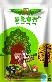 可爱卡通零食坚果包装袋