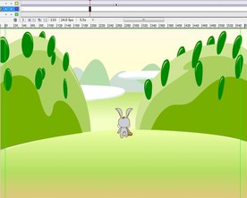 一只兔子走向远方离开9秒