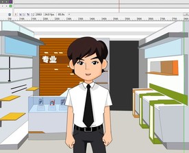 店铺人员说话动画112秒