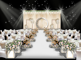 香槟色婚礼仪式区