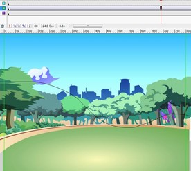 漂亮蝴蝶在城市中的公园飞17秒