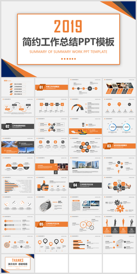 简约工作汇报总结计划PPT模板