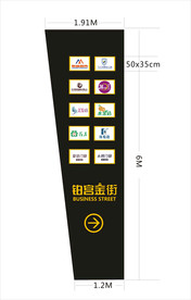商店商铺导视牌