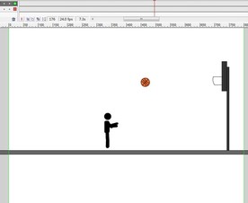 火柴人打球投篮动作15秒