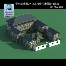 中式建筑 中式多层 中式别墅