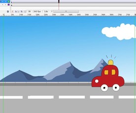 汽车在公路山丘开过6秒