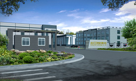 工厂大门3d效果图