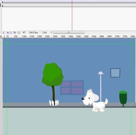 小狗在街道上行走6秒