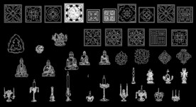 CAD中式纹样图块