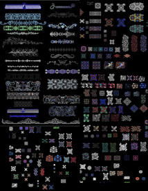 伊斯兰风情花纹图案