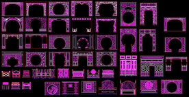 中式隔断月洞门