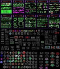 工装装饰CAD素材模块