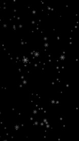 雪花竖屏带透明通道视频素材