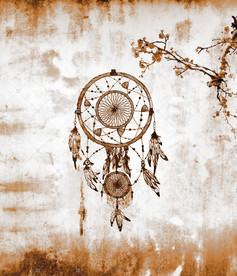 印花图案捕梦网