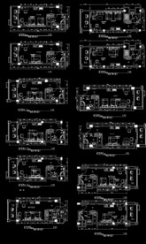 酒店客房平面布置图