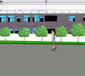男子走过教工宿舍外面6秒