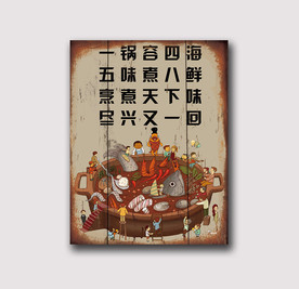 火锅装饰画