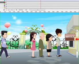 关于排队的动画6秒动态