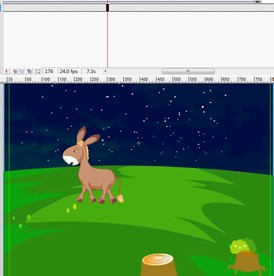 夜晚迷路的驴子11秒动画
