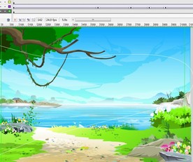 枯藤老树河边蝴蝶飞过5秒