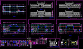 欧式酒店建筑施工图