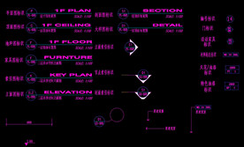 CAD各种图标标识