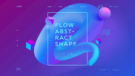 商业炫彩综合体海报背景板