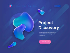 炫彩商业综合体不规则图形海报